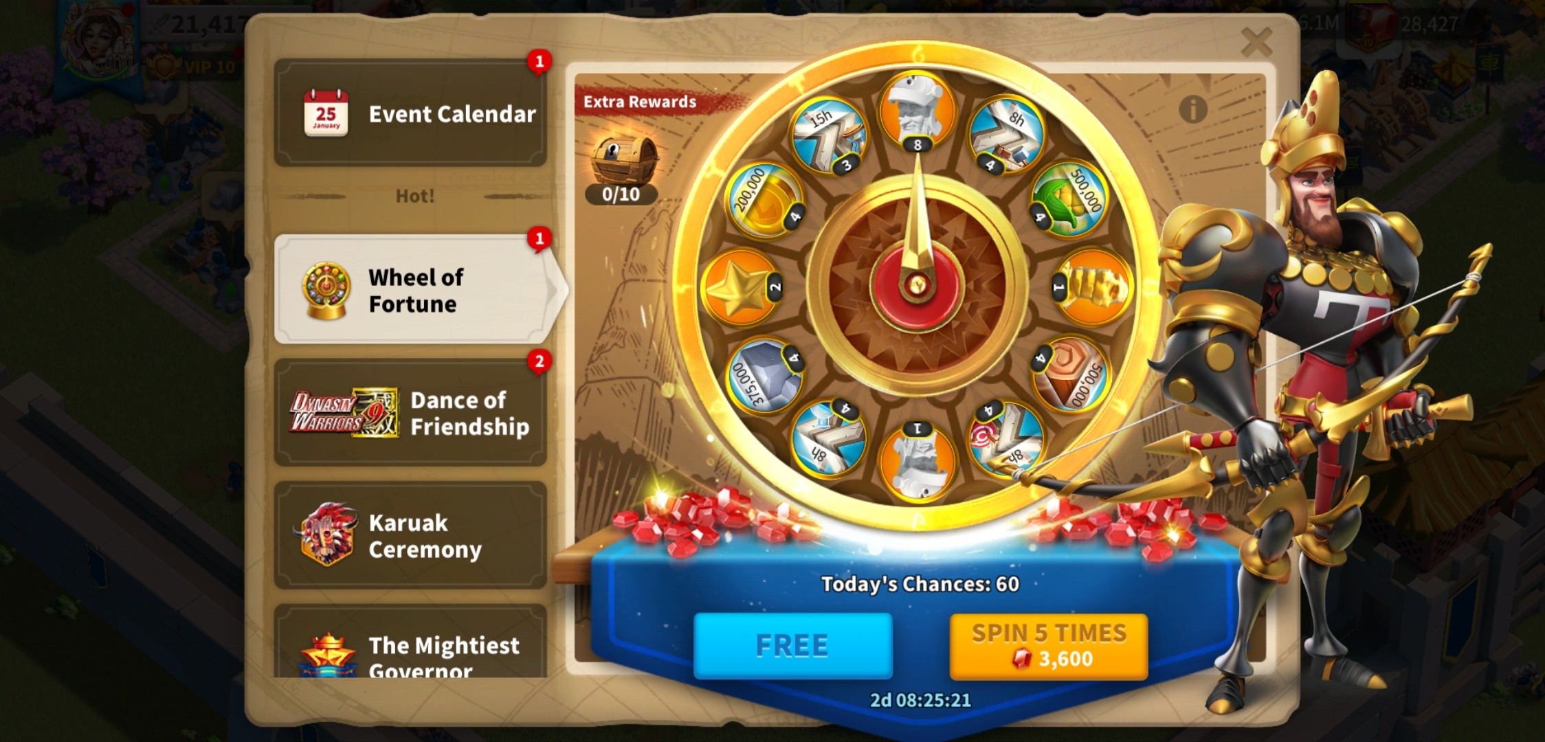 Rueda de la fortuna Rise of Kingdoms Rueda de la fortuna Rise of Kingdoms